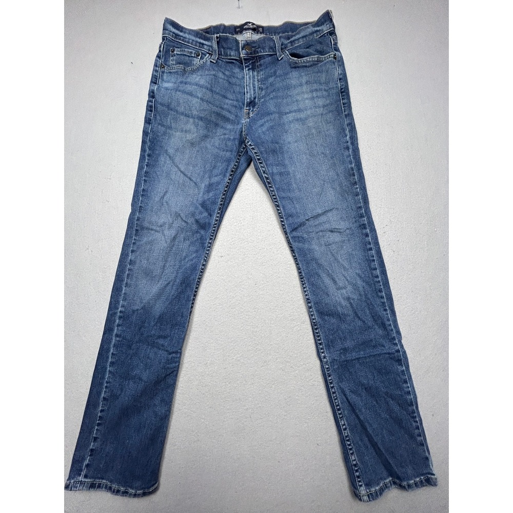 Hollister Slim Straight Epic Flex Denim Blue Jeans 32x32 Mens
